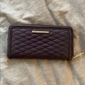 Deep purple Rebecca Minkoff zip around wallet